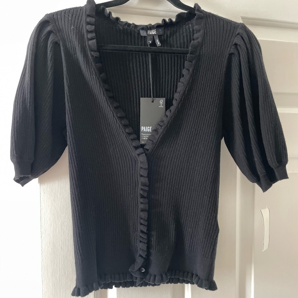 NWT Paige Tasha Short Sleeve Cardigan size Medium II